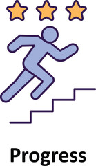 Progress Vector icon which can easily modify or edit