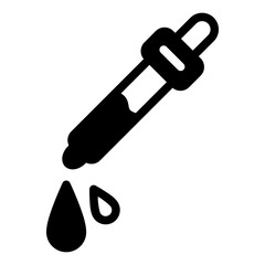 eye dropper vector icon. medicine icon solid line style. perfect use for logo, presentation, website, and more. modern icon design glyph style