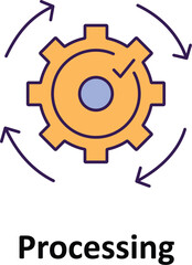Cogwheel  Vector icon which can easily modify or edit