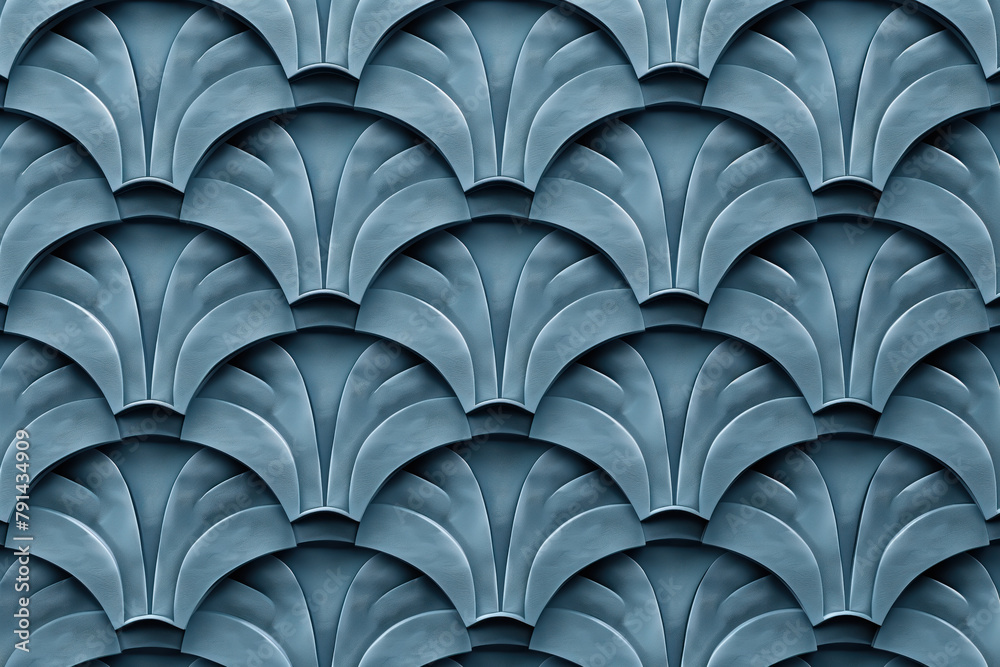 Poster sophisticated abstract 3d pattern. japanese and scandinavian style. art deco. background image. crea