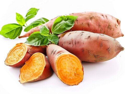 Discuss the importance of sweet potatoes as a source of betacarotene