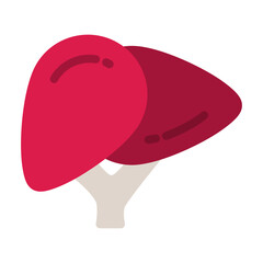 liver vector icon. medicine icon flat style. perfect use for logo, presentation, website, and more. modern icon design color style