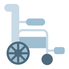 wheelchair vector icon. medicine icon flat style. perfect use for logo, presentation, website, and more. modern icon design color style