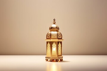 Eid mubarak and ramadan kareem greetings with islamic lantern and mosque. Eid al fitr background