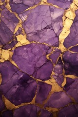 Gold and purple marble background