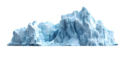 Huge blue iceberg isolated on transparent background - Powered by Adobe