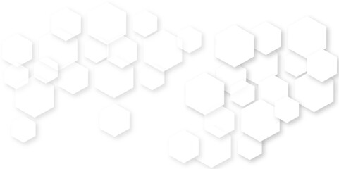 Abstract white background with hexagon and hexagonal background. Luxury white pattern with hexagons. abstract 3d hexagonal background with shadow. 3D futuristic abstract honeycomb mosaic background.