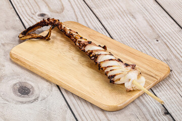 Delicous tasty Grilled octopus tentacle