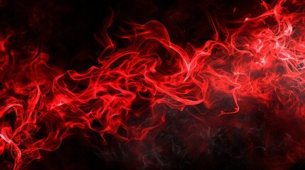 Red smoke swirl on a dark backdrop