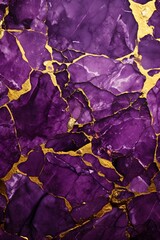 Gold and purple marble background