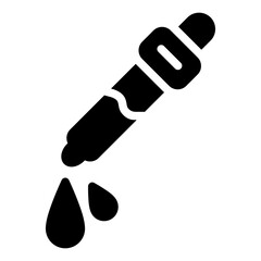 eye dropper vector icon. medicine icon solid style. perfect use for logo, presentation, website, and more. modern icon design glyph style