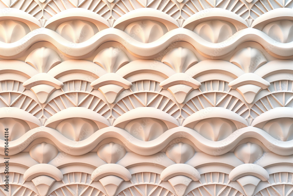 Poster sophisticated abstract 3d pattern. japanese and scandinavian style. background image. created with g