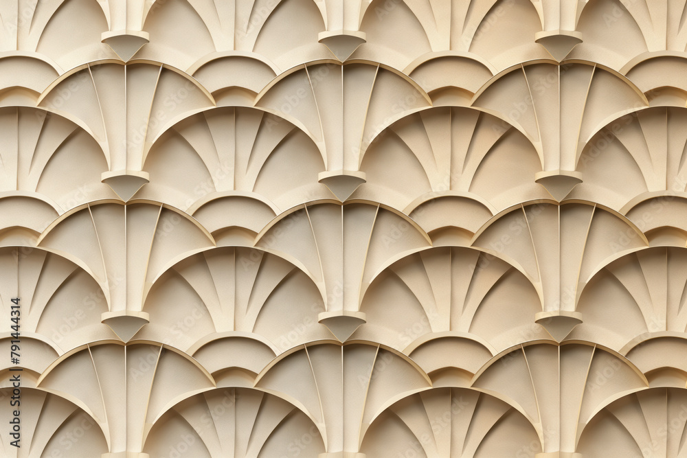 Poster sophisticated abstract 3d pattern. japanese and scandinavian style. art deco. background image. crea