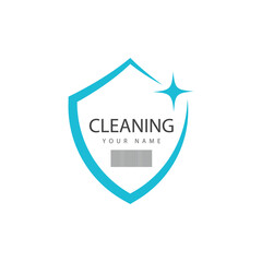 Cleaning logo vector template symbol design