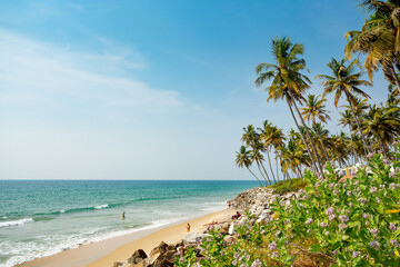 Varkala beach in Kerala, India	