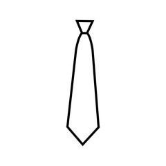 Tie icon vector. Necktie illustration sign. Cravat symbol or logo.