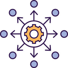 Cogwheel,  Vector icon which can easily modify or edit