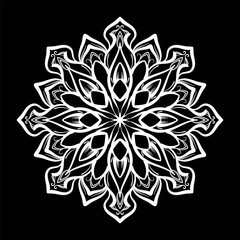 Simple round decoration. vector mandala