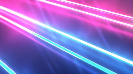 Vibrant neon lights in abstract pattern. An array of vivid neon lights converge in the center, creating a dynamic abstract display ideal for modern and energetic concepts