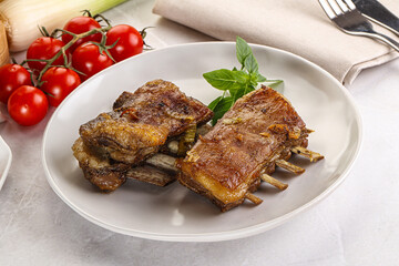 Roasted Lamb ribs with spices