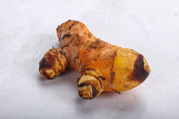 Fresh curcuma root for cooking