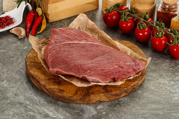 Raw beef meat shoulder for cooking