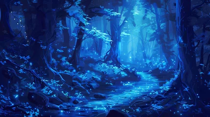 Foto op Plexiglas anti-reflex Embark on a mystical journey through this enchanting forest  © UsamaR