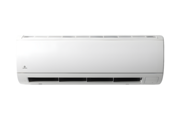 White air conditioner isolated on transparent background
