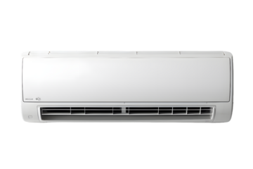 White air conditioner isolated on transparent background