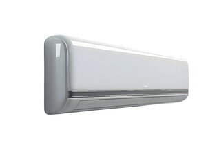 Fototapeta premium White air conditioner isolated on transparent background