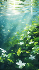 Fototapeta premium serene underwater scene