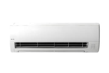 White air conditioner isolated on transparent background