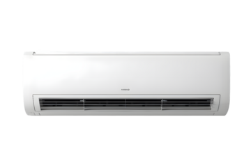 White air conditioner isolated on transparent background