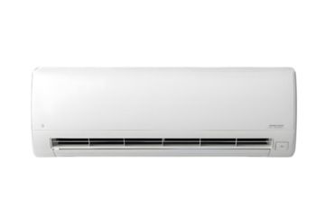 White air conditioner isolated on transparent background