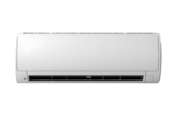 White air conditioner isolated on transparent background