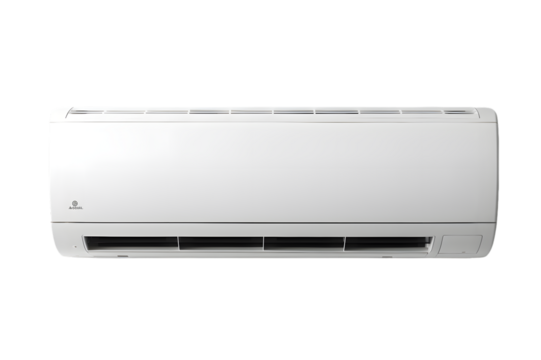 White air conditioner isolated on transparent background