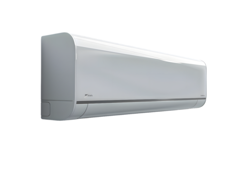 White air conditioner isolated on transparent background