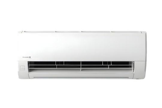 White air conditioner isolated on transparent background