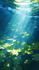 Fototapeta premium serene underwater scene