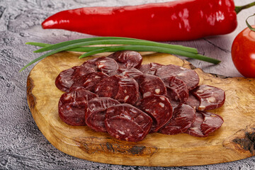 Wild Bear meat homemade sausages