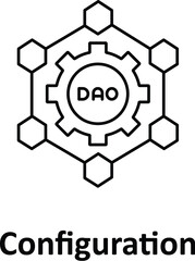 Configuration Vector icon which can easily modify or edit