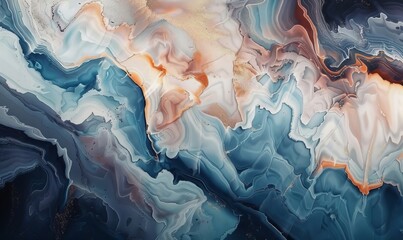 Abstract marble mural wallpaper, Generative AI