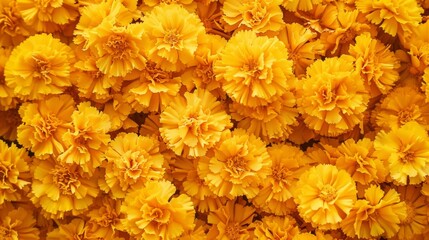 Yellow carnations as a vibrant photo backdrop