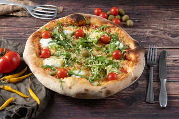 pizza with vegetables