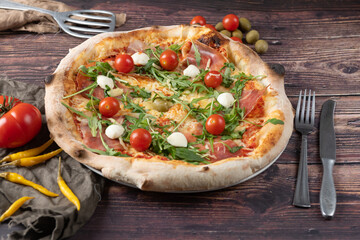 pizza with vegetables