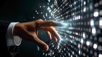 Businessman's Touch: Biometric Data Handling on Big Screen