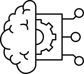 Brain system Vector icon which can easily modify or edit