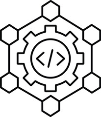 Web coding Vector icon which can easily modify or edit