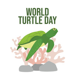 vector graphic of World Turtle Day ideal for World Turtle Day celebration.