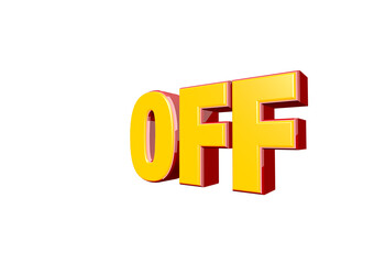 3D off discount sale price png